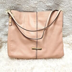 ANNE KLEIN Bags Pink EUC Satchel Handbag Polka Dot Womens Large Bag